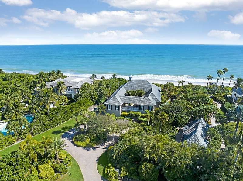 View from above of property with extended coastlin