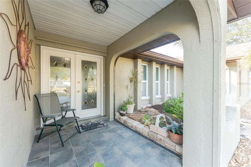 Covered front entry