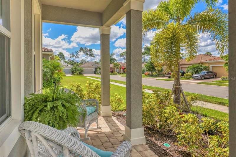 Welcoming front porch