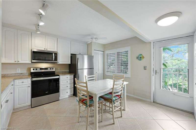 The kitchen has been tastefully updated to include newer cabinetry, 2-yr. old appliances and granite.