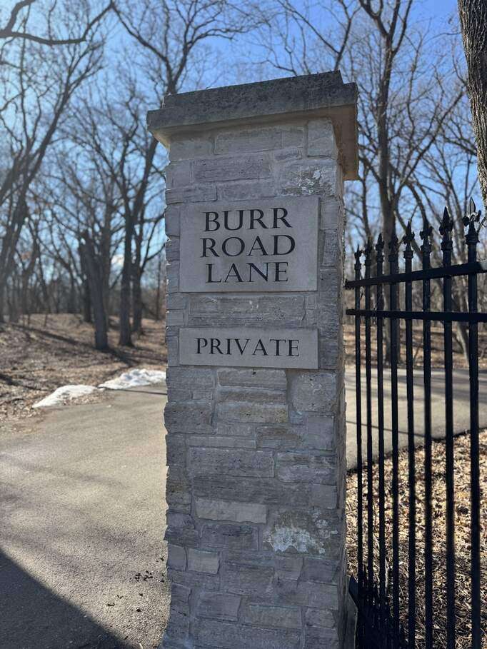 Entrance to private road