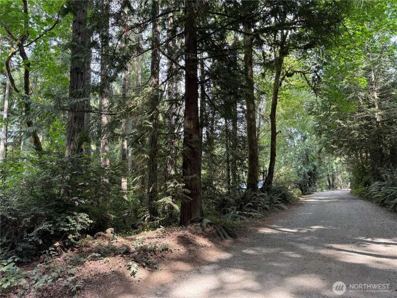 Property to left of road