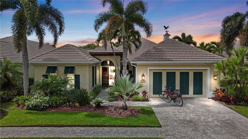 View of front of home featuring stucco siding and
