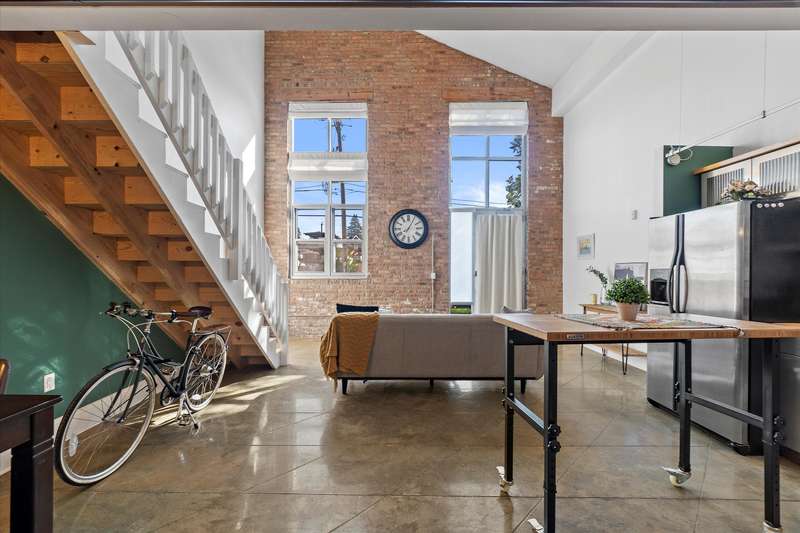 Tall Cream City Brick Wall