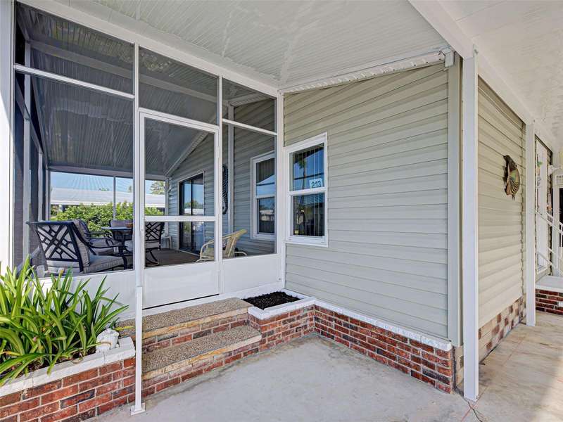FRONT SCREENED PORCH