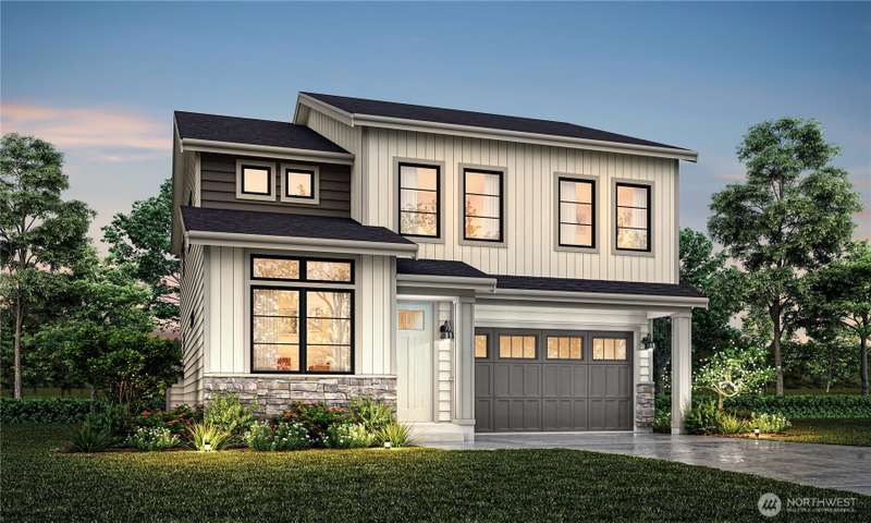plan 2437 elevation B artists rendering