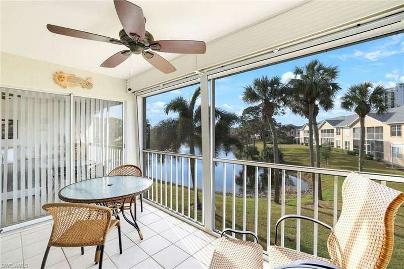 Peaceful lake view from second floor lanai