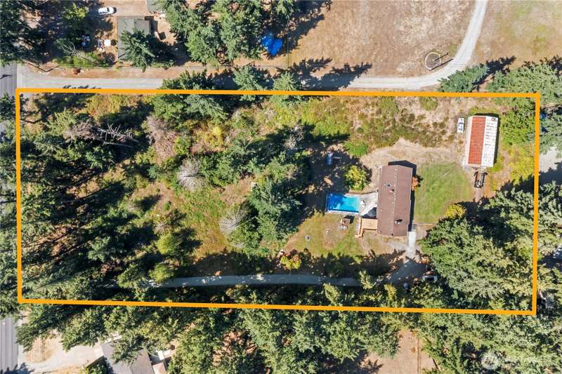 Aerial of Property 2.84 Acres