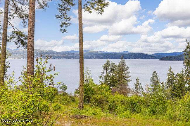View of Coeur d'Alene Lake from property.