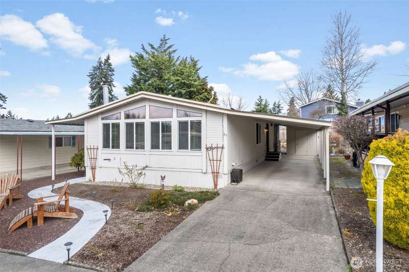 Warm & Cozy home features 2 ample size bedrooms & 2 full bath