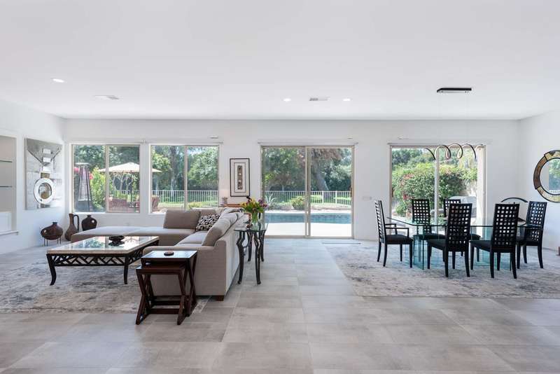 Living Room/Dining Area To Backyard