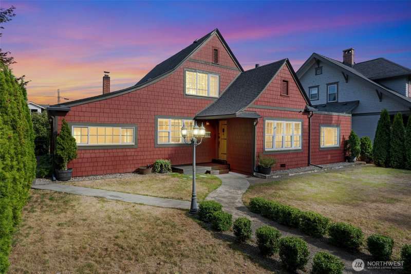 Stunning Tudor curb appeal in Centralia’s desirable Edison District.