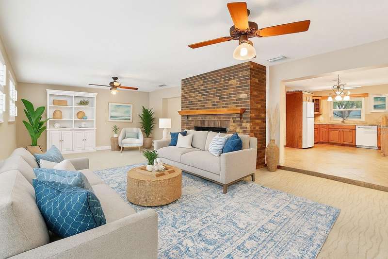 Great Room Virtually Staged