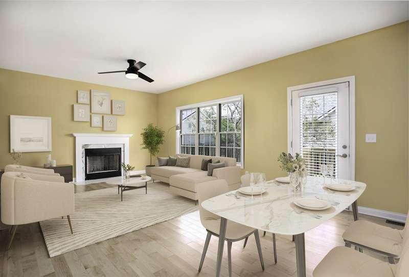 Handsome Family Room/Kitchen Combo!