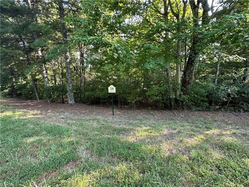 Nearly level areas for entry into lot