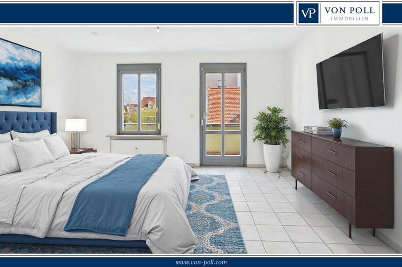 Wohn- und Schlafzimmer