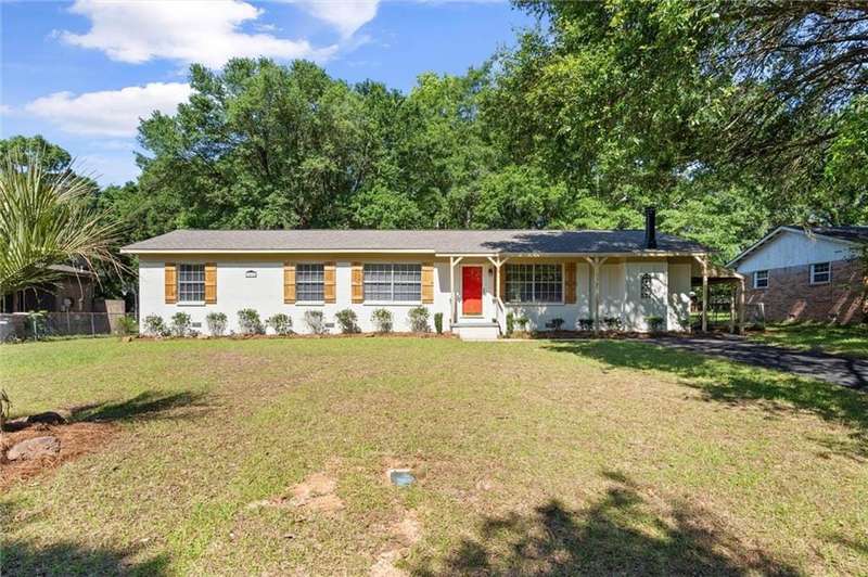 View of single story home