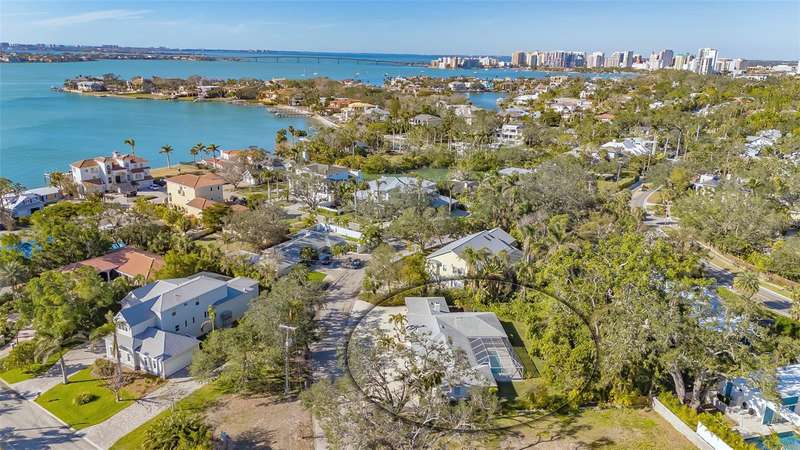 aerial view of the location- close to the beaches, schools,hospital, downtown
