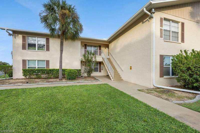 View of front of home with a front yard