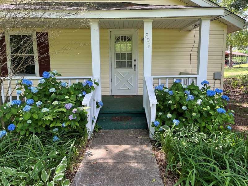 View of front of the house from the street, includ