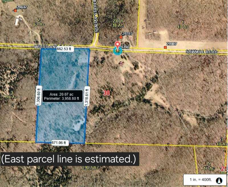 Estimated 20 Ac.