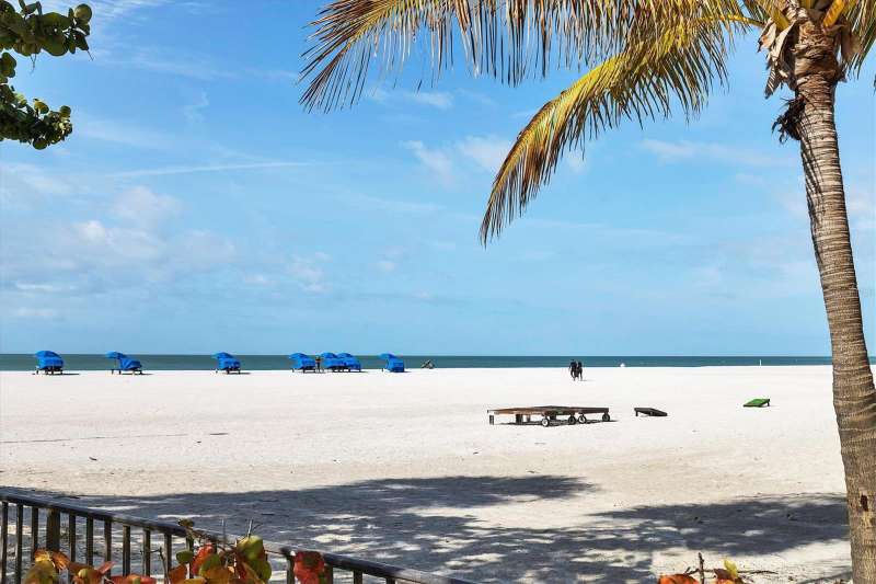 Private deeded beach access on Lido Key beach