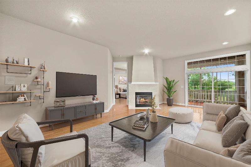 Virtually Staged Living Room