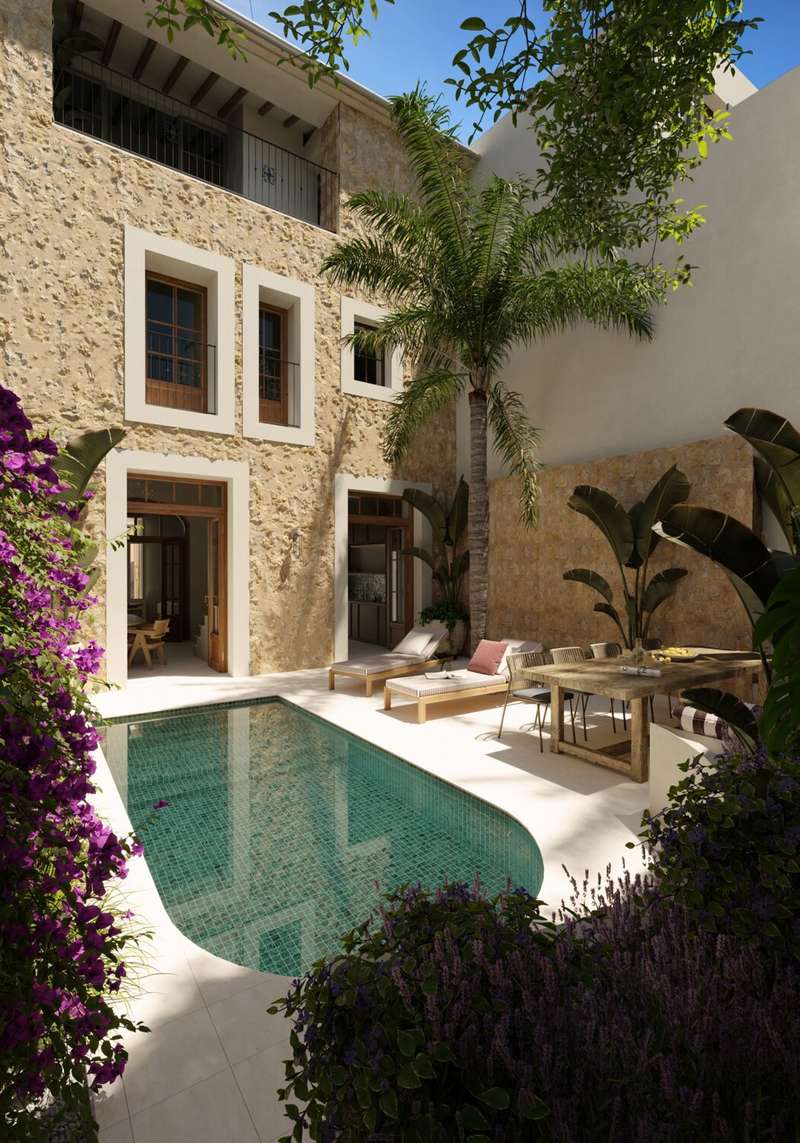 Dorfhaus Bunyola mit Pool und Patio