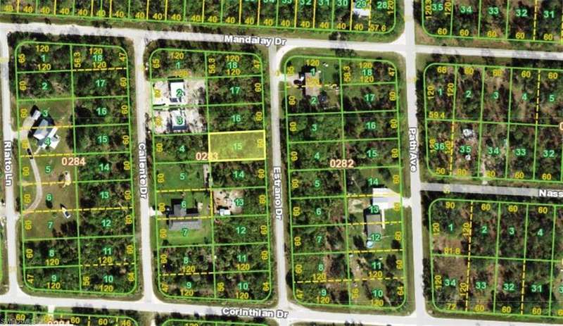 Aerial overview of property's location