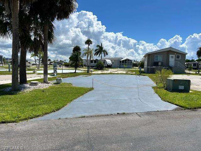 Front of lot from the two way street