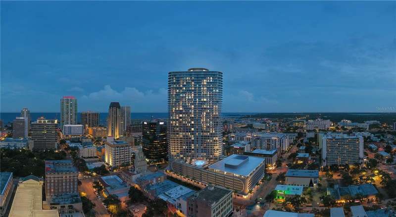 400 Central at Dusk