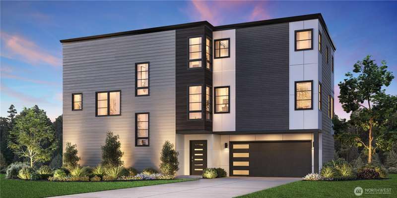 Rendering of this beautiful home ideally set onto the protected greenbelt.
