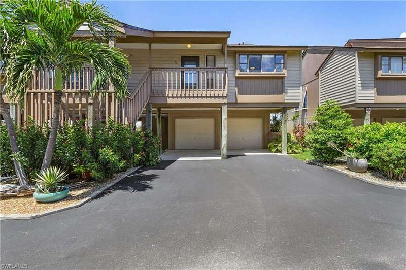 Waterfront unit with a two-car garage