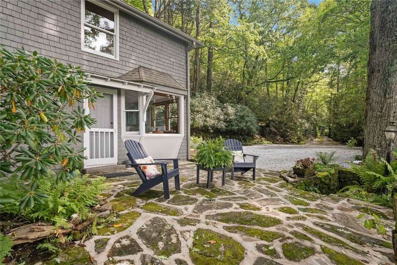 Moss-laden terrace
