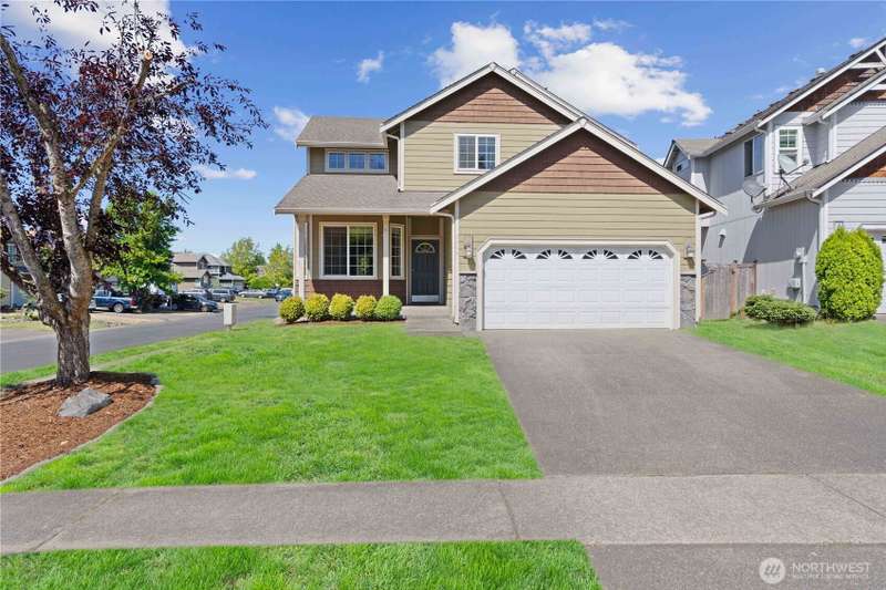 Beautiful home located on a corner lot.