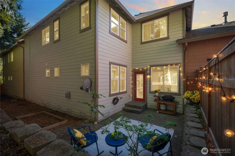 Front entry. Fresh interior paint highlights a contemporary design.