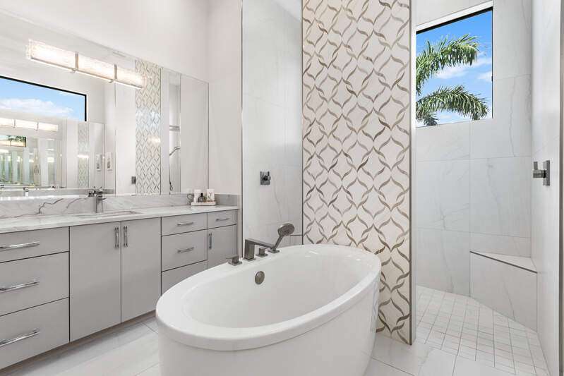 Serene views of the mangroves! No homes across the canal.  Ultimate privacy! Soak in the sun in your salt water pool & spa!