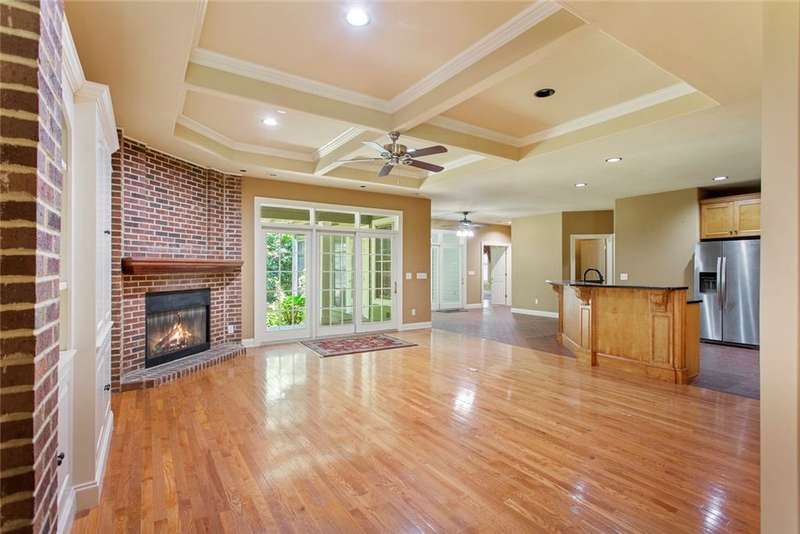 View of  Living Room from front door.