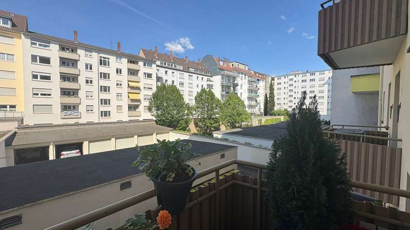 Ausblick Balkon