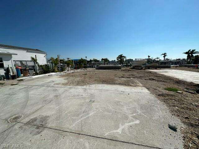 Large driveway still in place.