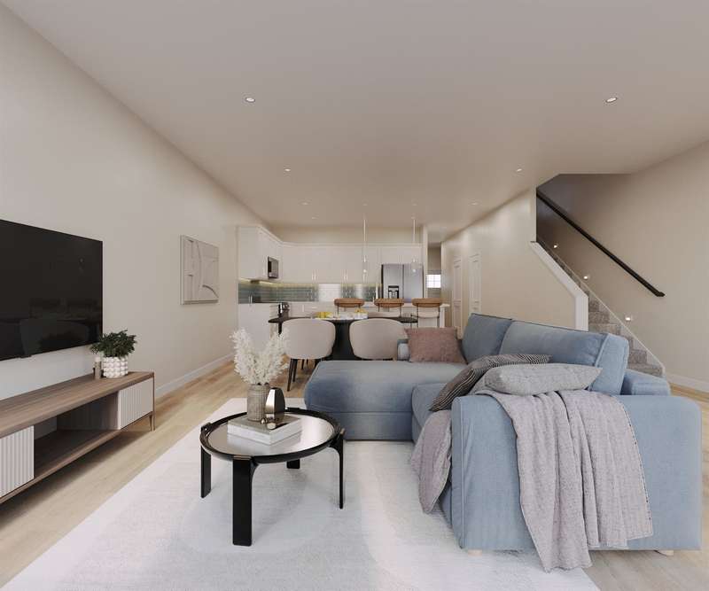 Virtually staged Great Room