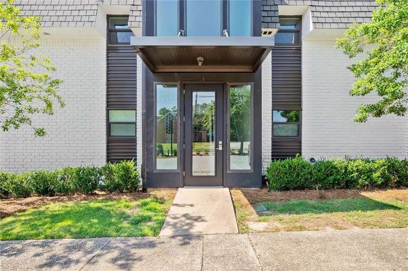 Doorway to property featuring french doors