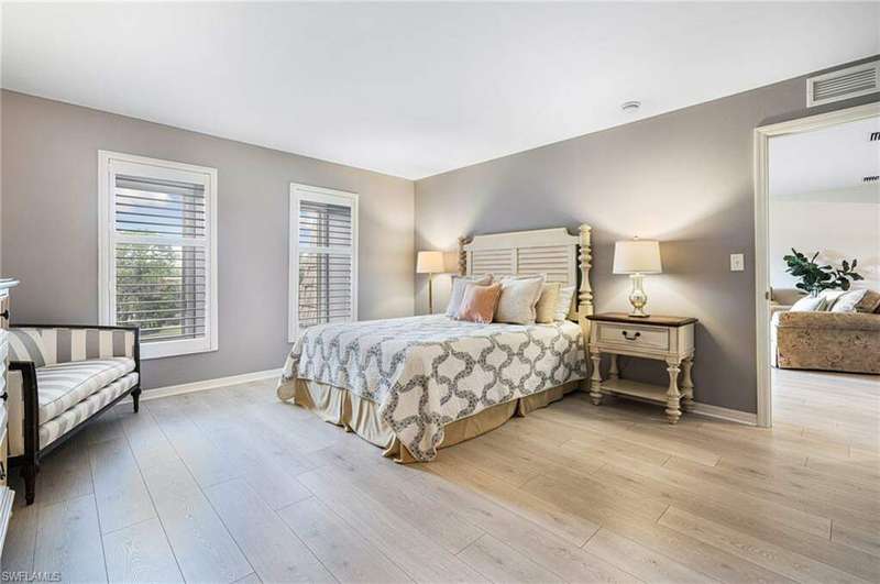 Bedroom featuring light hardwood / wood-style floors