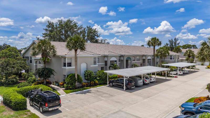 Community pool featuring a patio area