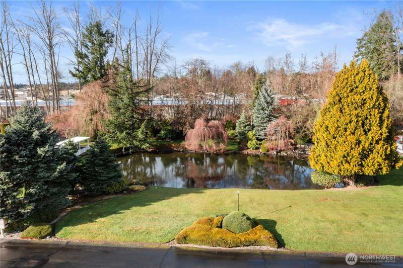 Sit and take in the tranquil setting at the pond. Absolutely stunning!