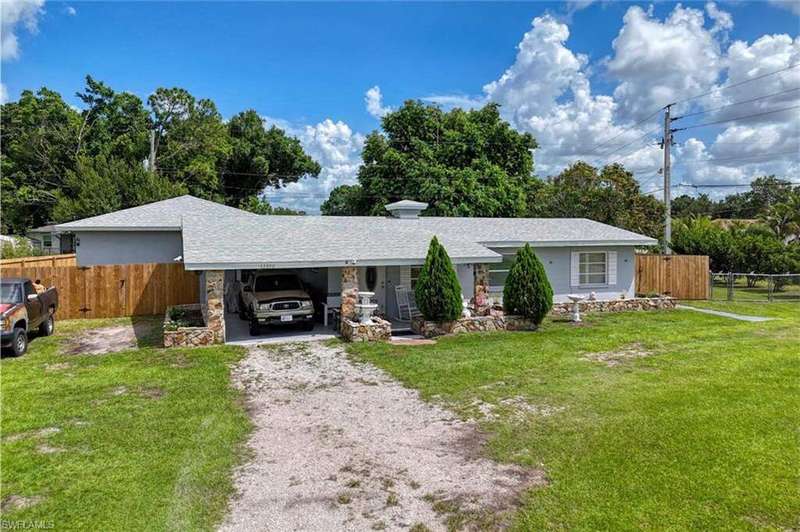 Aerial view of residential area