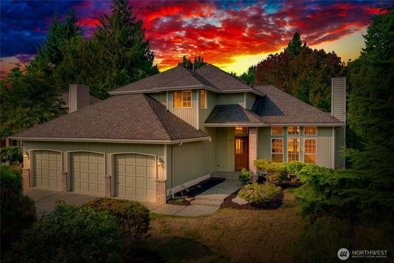 This home faces east.