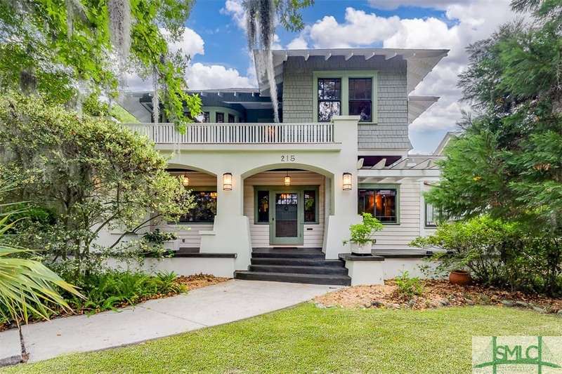 This remarkable Craftsman home has many original f
