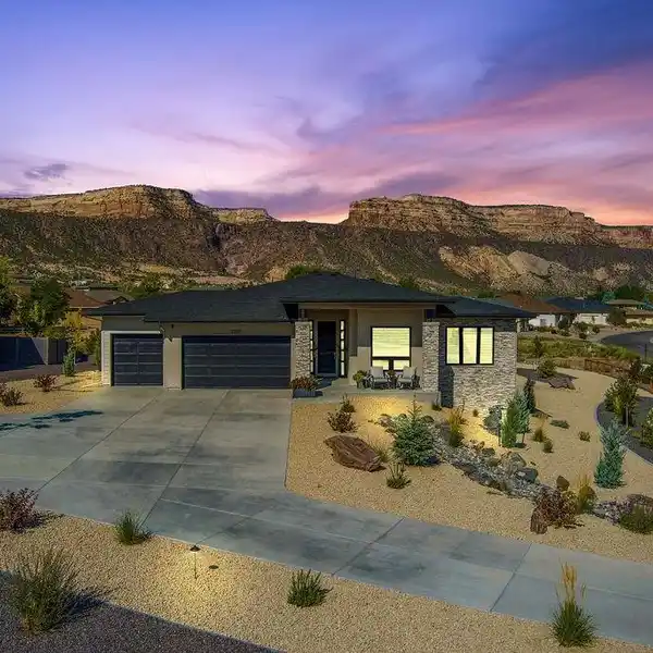 Gourmet Kitchen with Monument Views and Spacious Great Room