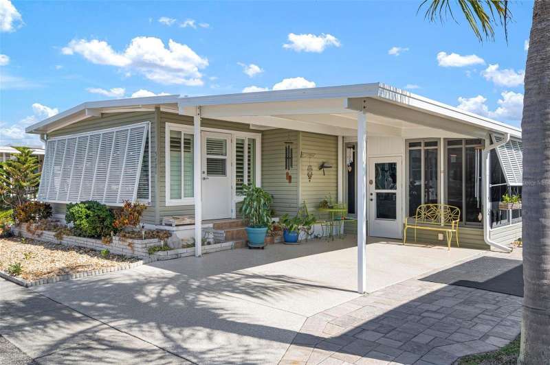 Front, carport